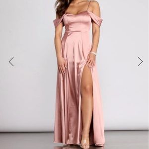 Satin gown